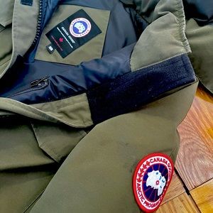 CANADA GOOSE Constable Army Green Hooded Parka Coat